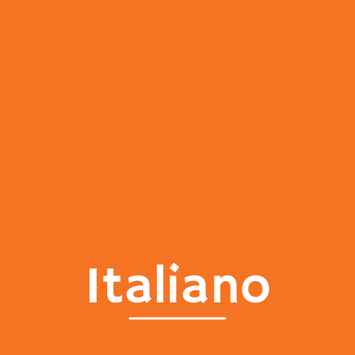 Cartel Idioma Italiano